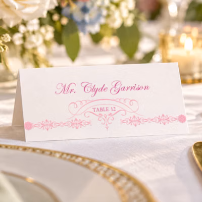 Tented Place Card